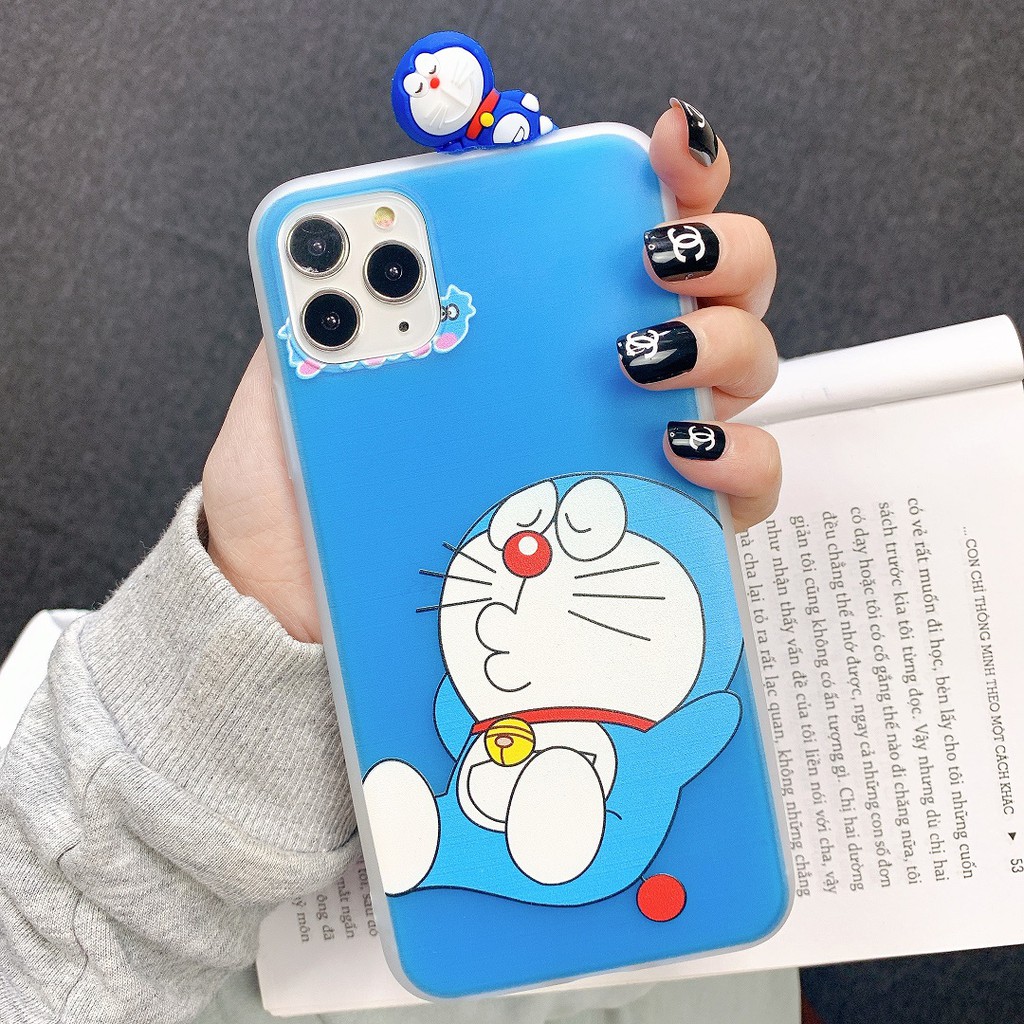 [ IPHONE ] Ốp Lưng Silicon Doraemon ( Kèm Hình Thú ) - B246 | BigBuy360 - bigbuy360.vn