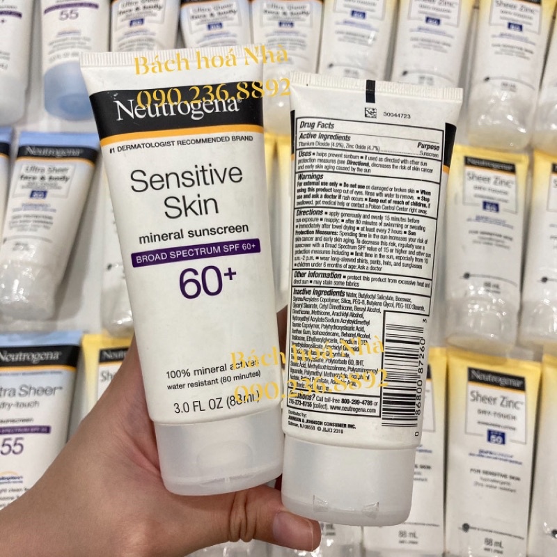 [Hàng Mỹ/Úc] Kem chống nắng Neutrogena SPF50