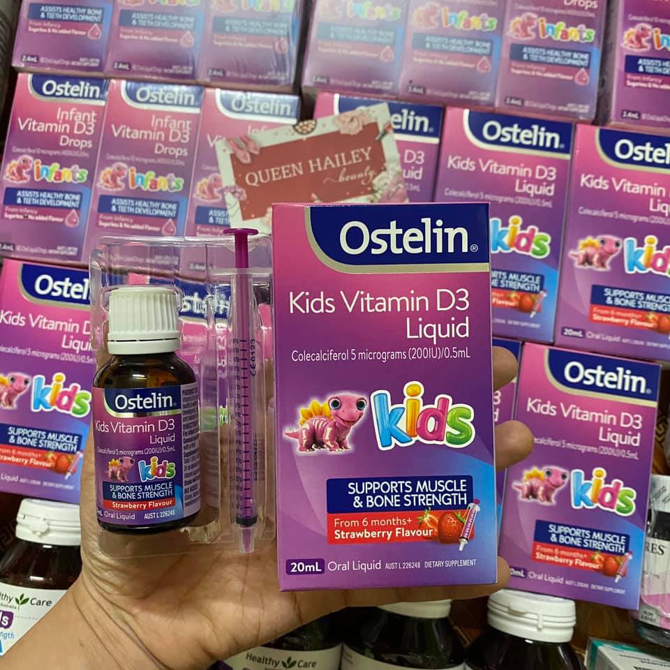 Bổ sung Vitamin D3 Ostelin cho trẻ