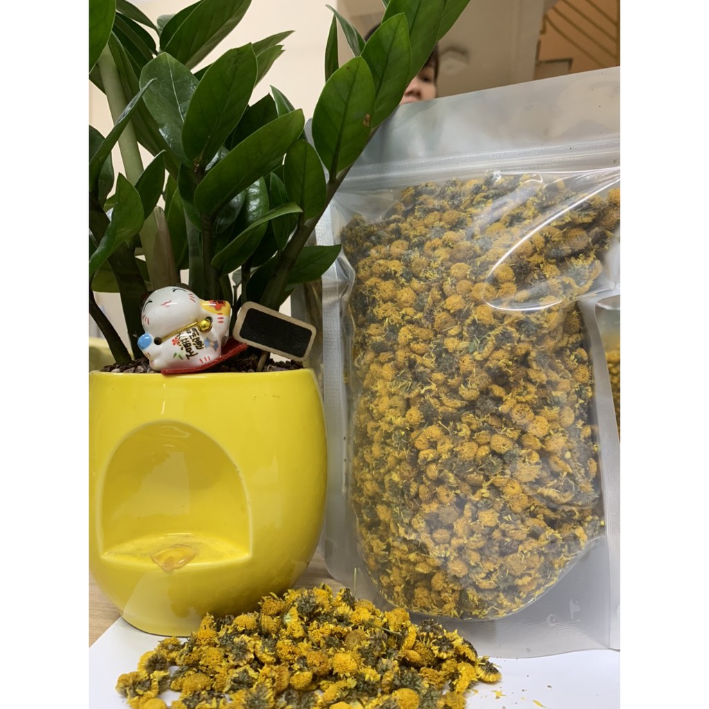 Cúc Chi Sấy HDN Trà Hoa Cúc Vàng Sấy Khô Nguyên Bông Hàng Sấy Điện Túi Zip 100gr