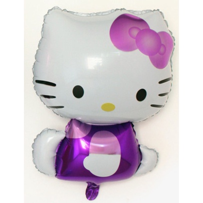 Bong bóng lá nhôm hình nhân vật hoạt hình Hello Kitty trang trí tiệc sinh nhật cỡ lớn/vừa