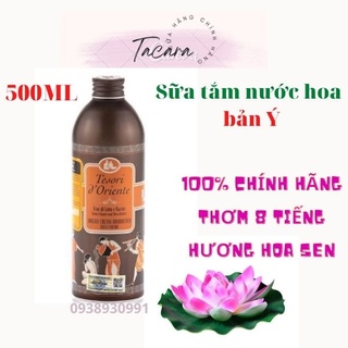 Sữa tắm xích nước hoa ý tesori hương sen chai nhôm 500ml