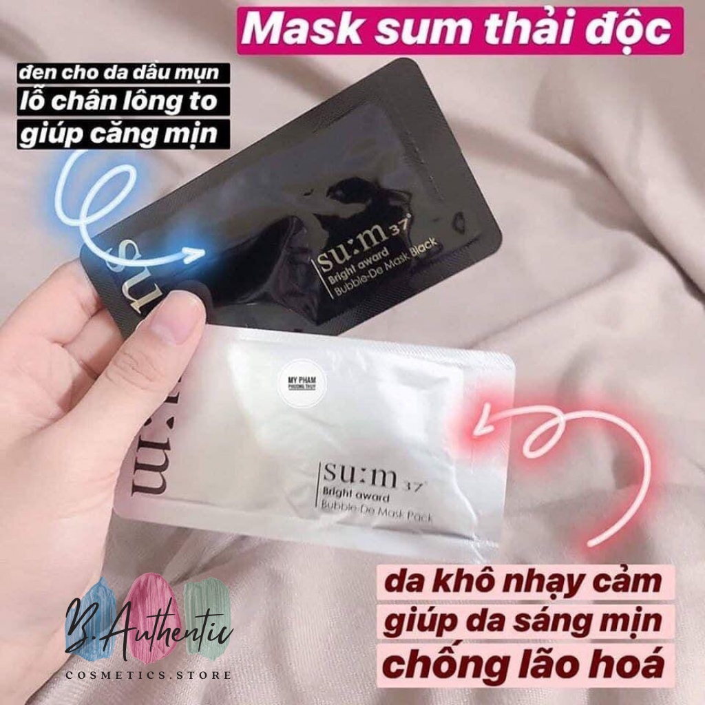 💕Mặt nạ sủi bọt  SUM: 37 💕 Bubble-De Mask Đen trắng