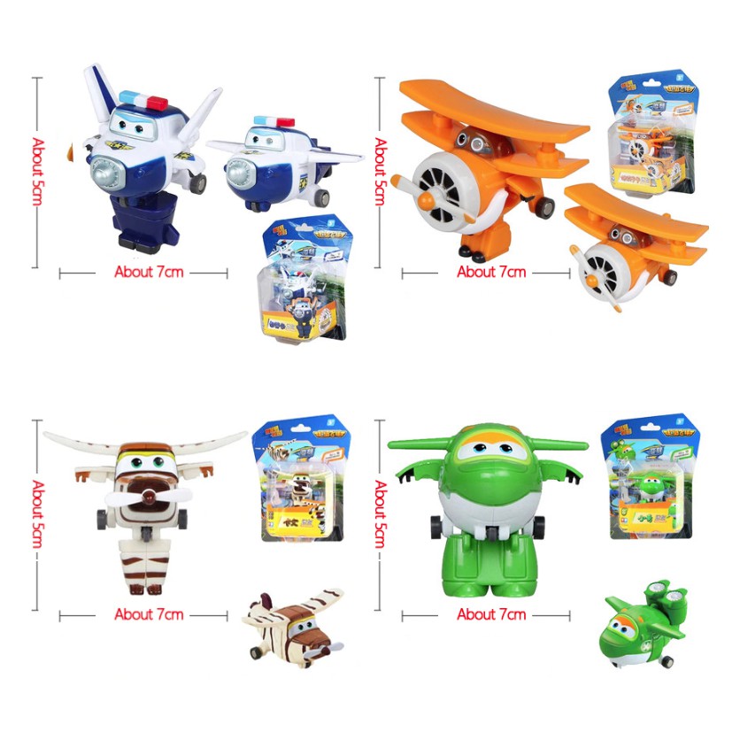 Super wings đội bay siêu đẳng đồ chơi trẻ em máy bay mini biến thành rô bốt (1 nhân vật)