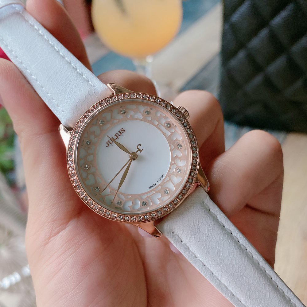 Đồng hồ nữ JULIUS JA-852 dây da | Julius Official