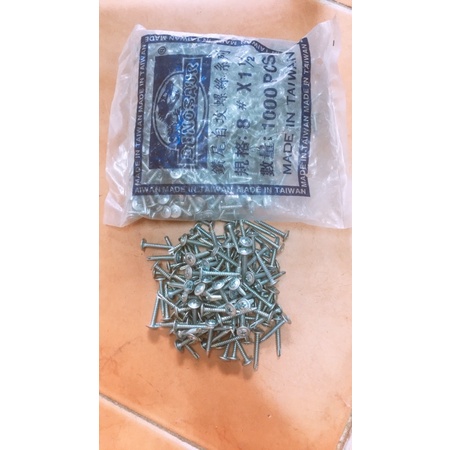 Vít tự khoan đầu tròn, đầu bằng [bán lẻ 100g]