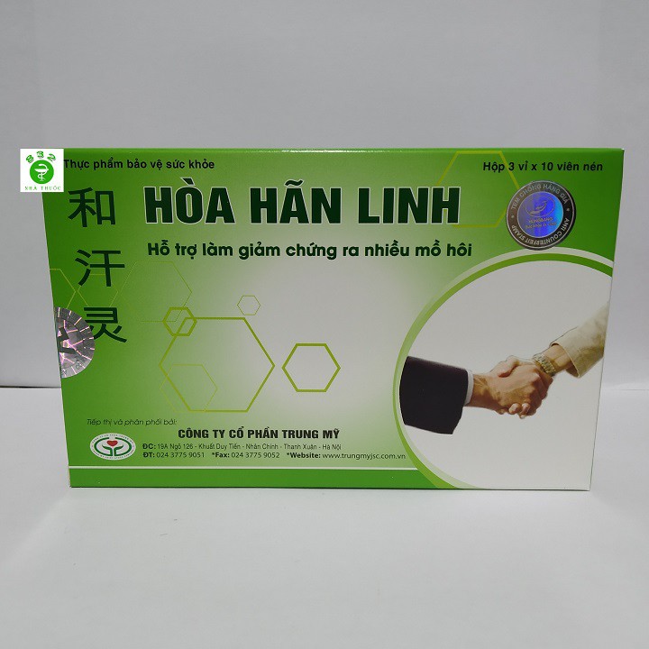 Hòa Hãn Linh giúp làm giảm mồ hôi toàn cơ thể