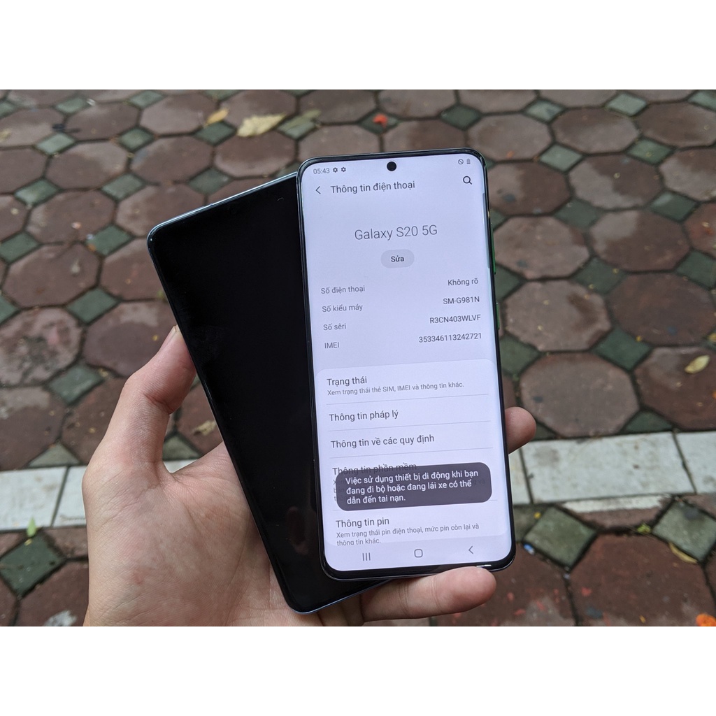 Điện thoại Samsung Galaxy S20 5G | Chip Snap 865 | 12/128GB | Đẹp 99% | Tặng Sạc chính hãng