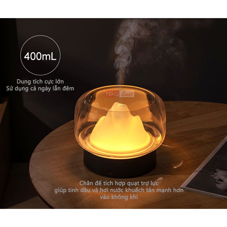 Nikascent Máy xông khuếch tán tinh dầu siêu khuếch tán, phun sương siêu mịn