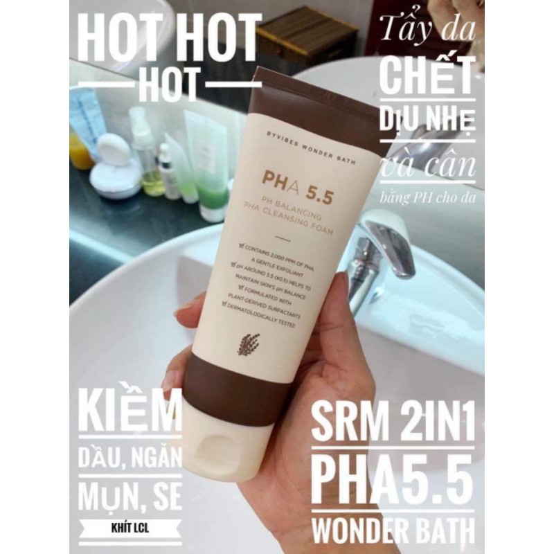 Sữa Rửa Mặt Cân Bằng Da PHA 5.5 pH Blancing PHA Cleansing Foam 130ml