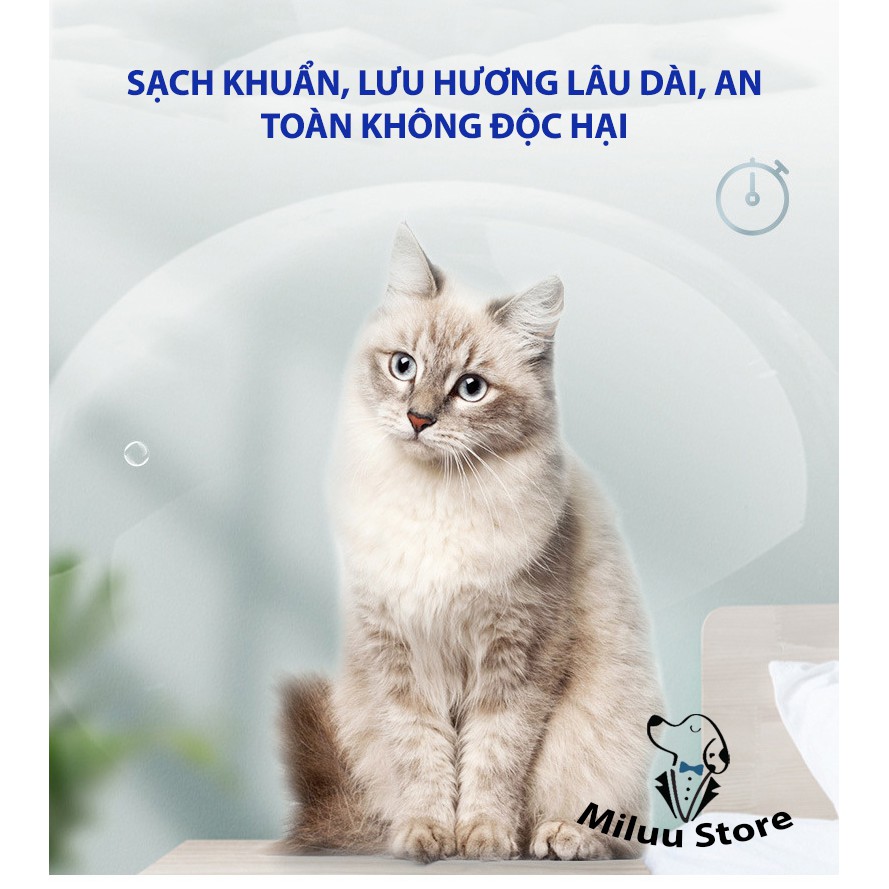 Xịt khử mùi chó mèo Luxury Lucian, xịt khử mùi nhập khẩu cao cấp [CỠ LỚN]