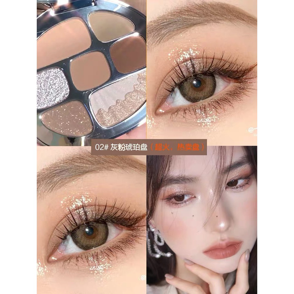 [Hàng mới về] Bảng Phấn Mắt Trang Điểm Chuyên Nghiệp Vỏ Màu Hổ Phách | BigBuy360 - bigbuy360.vn