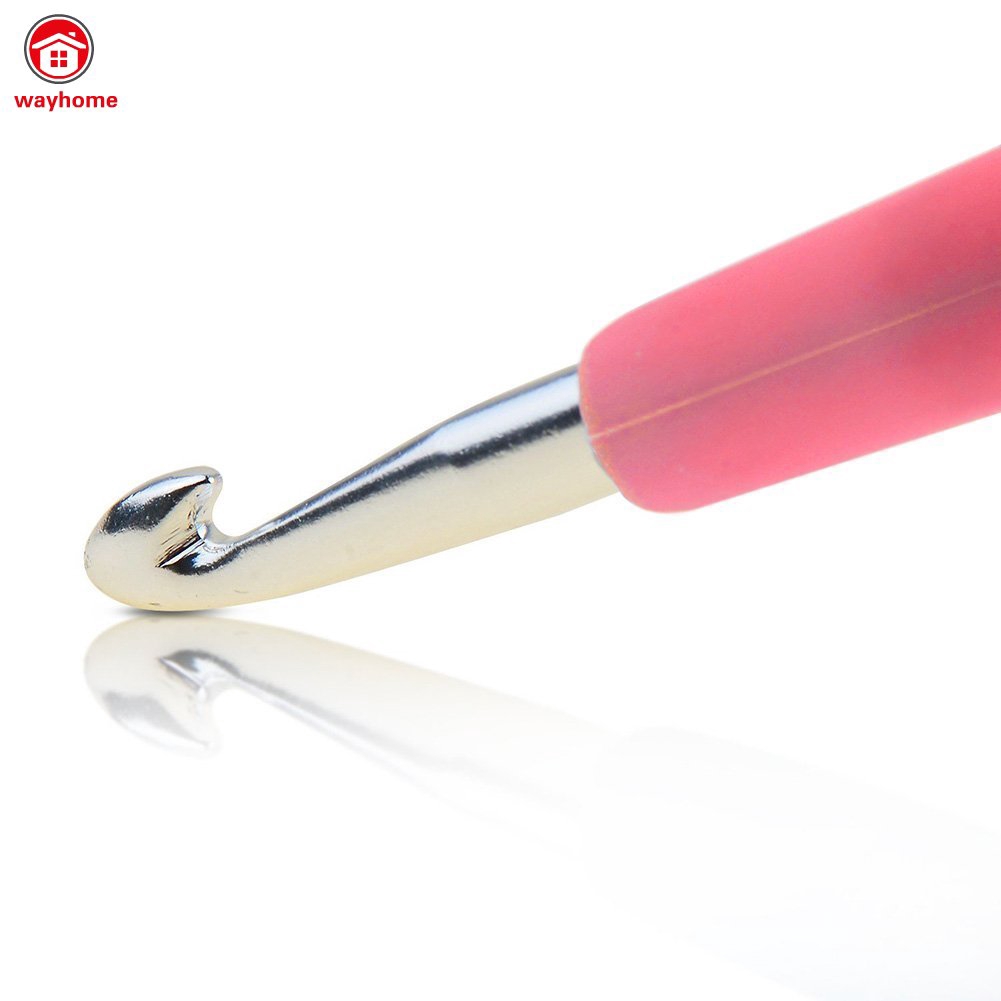 31 Pcs/Set Crochet Hooks With Storage Bag TPR Hoses Handle Weave Craft Needles Sweater Knitting Tools Accessories
