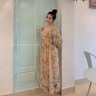 Đầm maxi hoa