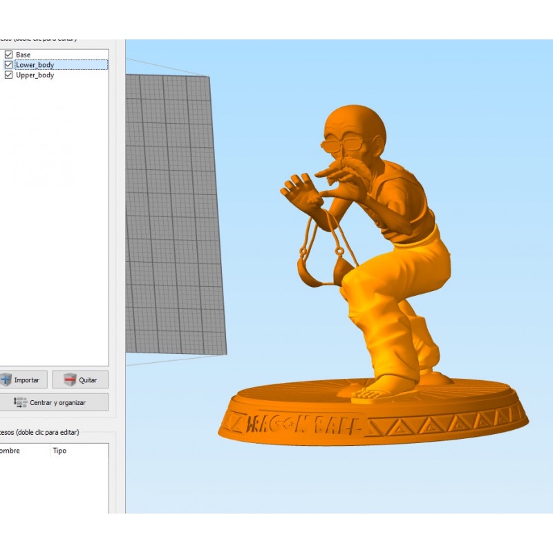 File in 3D Master Roshi Ready to Fight - Dragon Ball