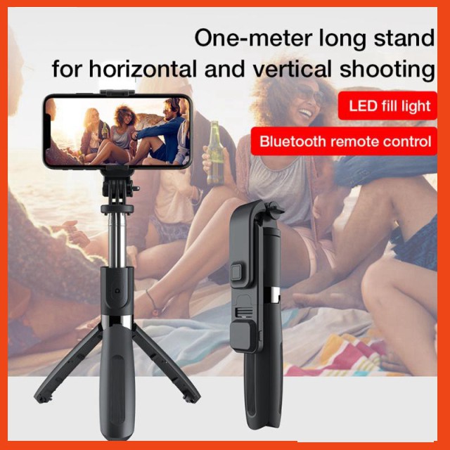 Gậy chụp ảnh tự sướng dài 1m L02S kết nối bluetooth cho điện thoại | BigBuy360 - bigbuy360.vn