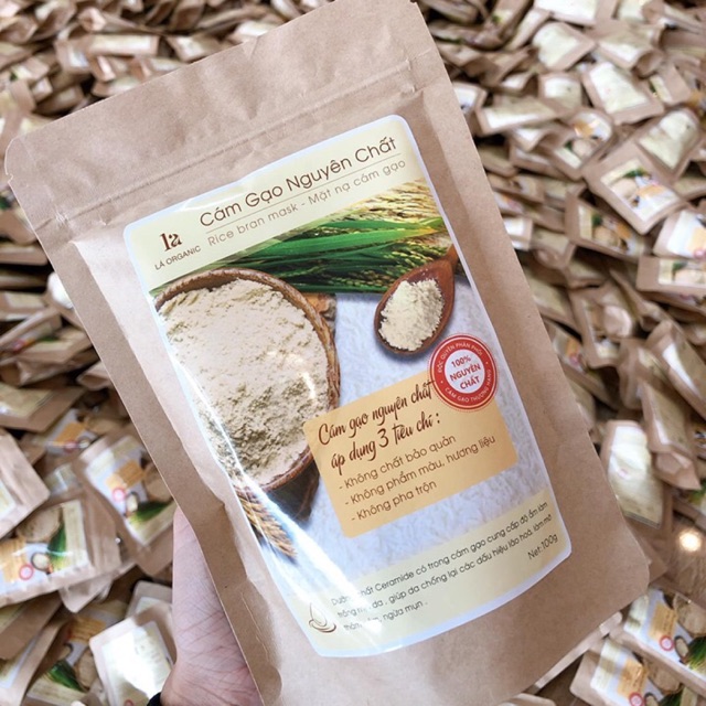 Sỉ 5 cám gạo nguyên chất Lá organic