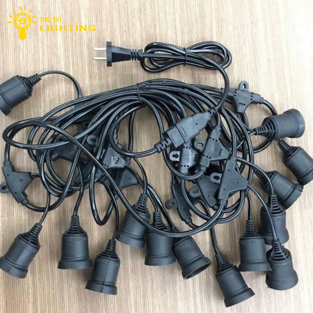 Dây Đui Trang Trí Ngoài Trời THỦ ĐÔ LGIHTING Chất Liệu Lõi Đồng Kết Hợp Vỏ Đui Nhựa PC Chịu Va Đập