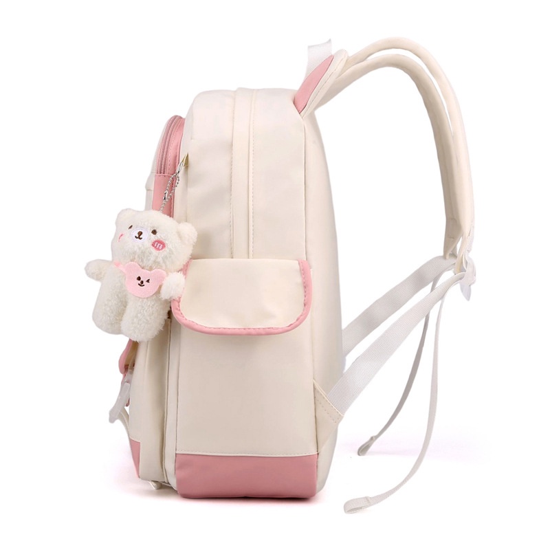 Ba lô ulzzang ba lô học sinh cấp một ba lô vải Nhật Bản ba lô nữ