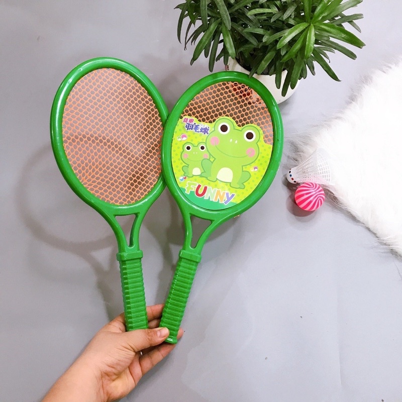 Đồ chơi Vợt Cầu lông kiêm Vợt Tennis bằng Nhựa cho Trẻ em - Giúp bé vận động và vui chơi