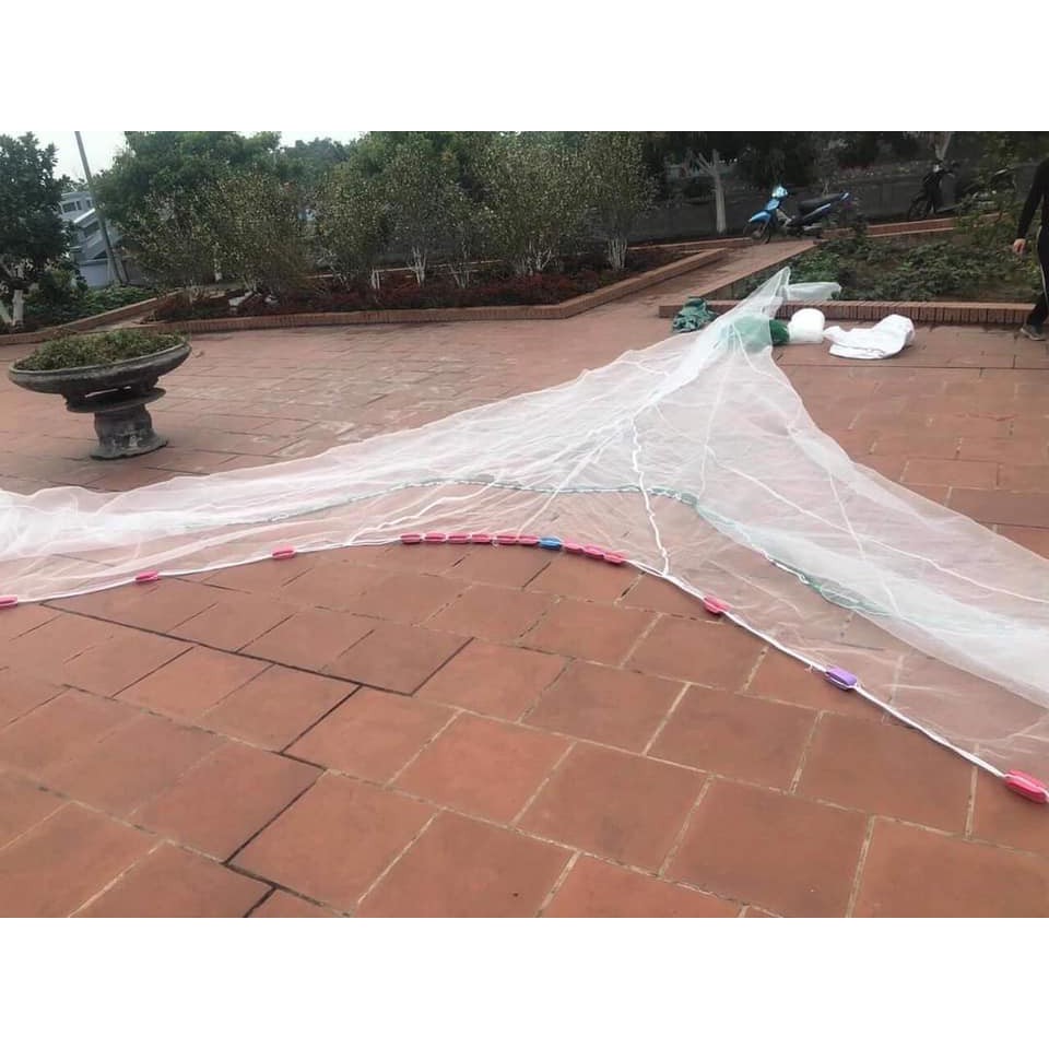 Lưới Vét cá -  Lưới quét cá giá rẻ Dài 10m Cao 2m Túi 3m