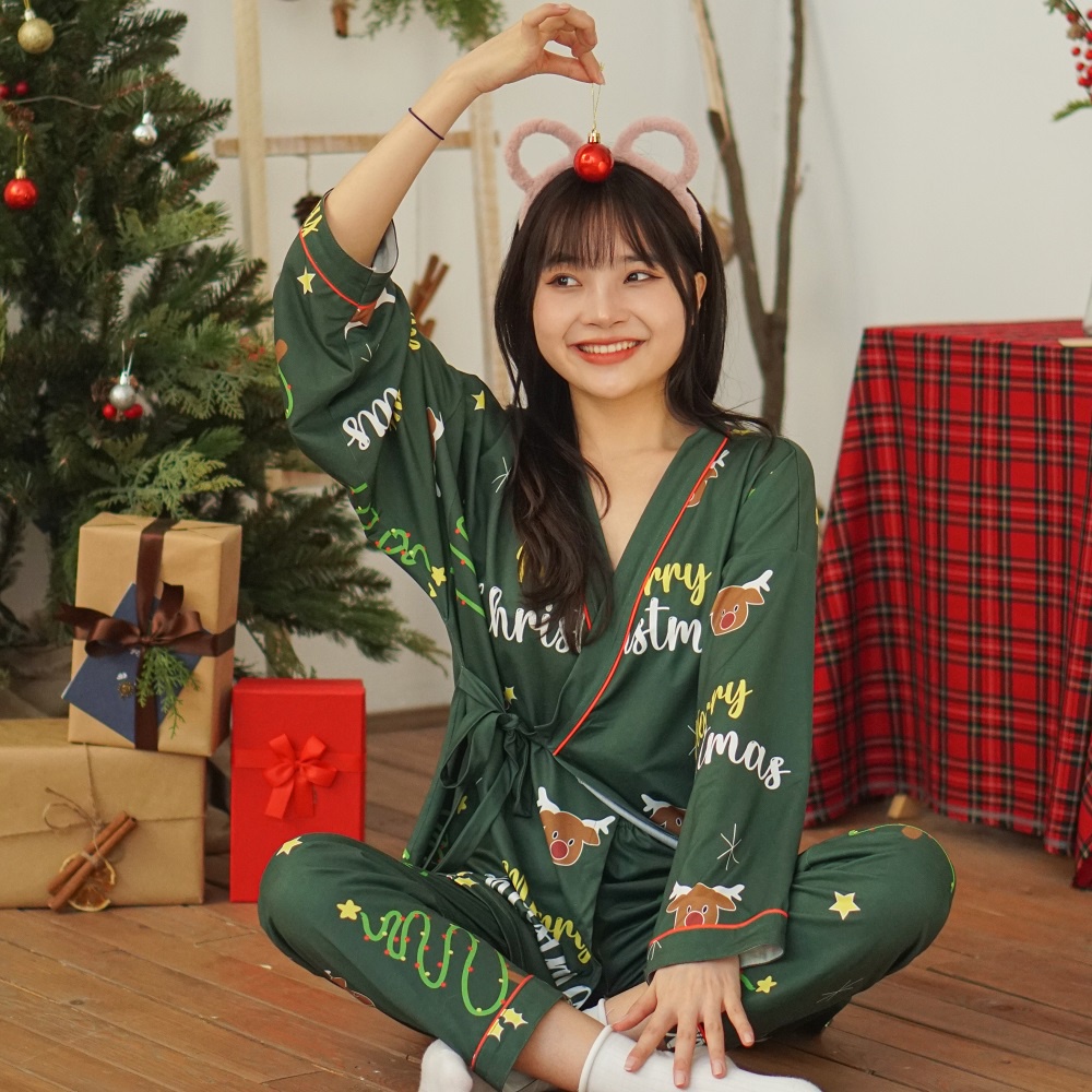 [Deal mua kèm] Bộ đồ ngủ Kimono dài tay - BST Giáng sinh 2021 by Poohouse | BigBuy360 - bigbuy360.vn