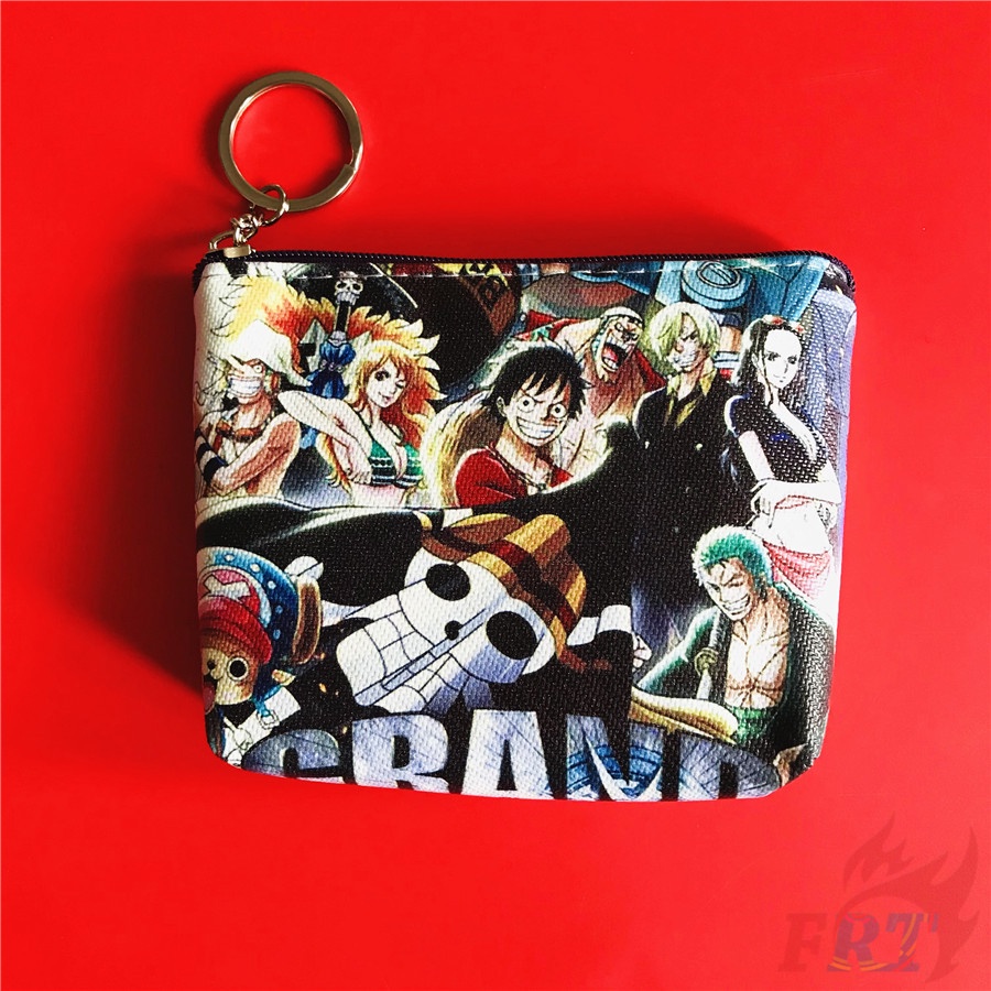 ❀ Ví Tiền Xu ONE PIECE Q-1 ❀ 1 Ví Da PU Cầm Tay In Hình Anime One Piece