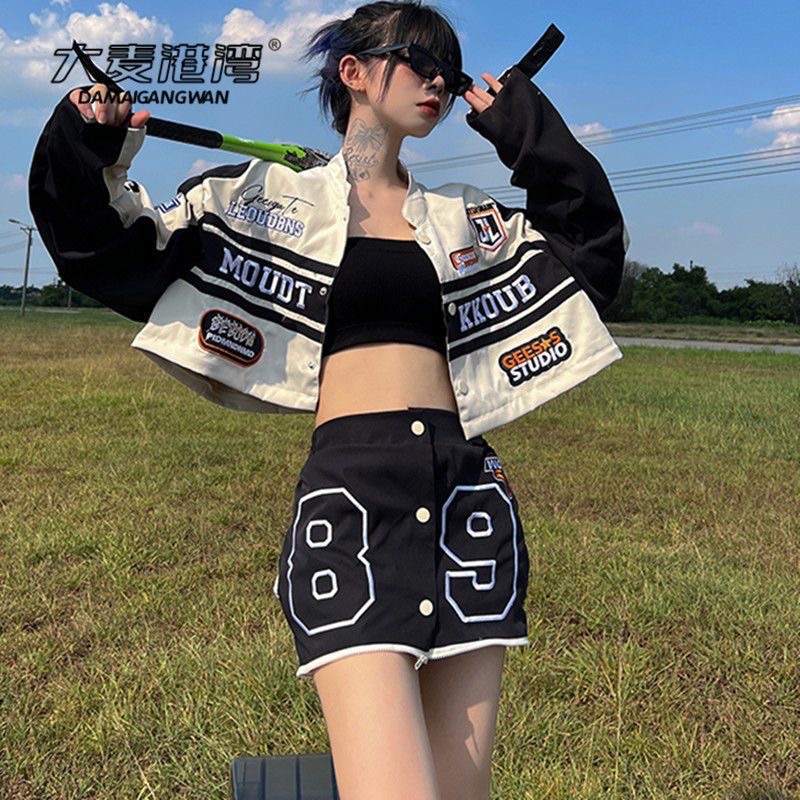 Áo bomber cá tính có thể tách thành set lạ mắt hàng taobao