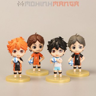 Combo 4 mô hình nhân vật Haikyuu Vua bóng chuyền Hinata Shoyo Kageyama Tobio Koshi Sugawara Oikawa Toru Haikyu đồ chơi