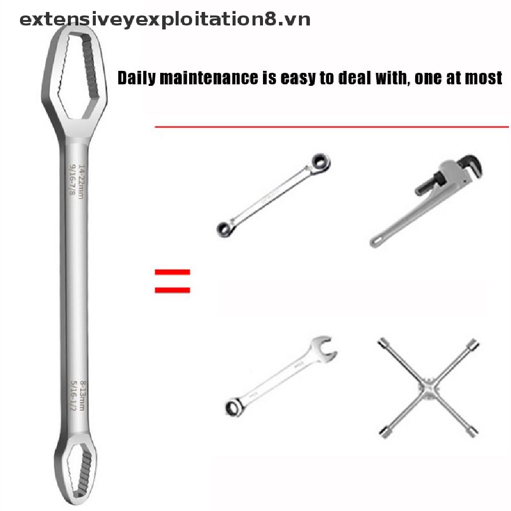Cờ Lê Cr Vandium Hai Đầu Đa Năng 8mm-22mm