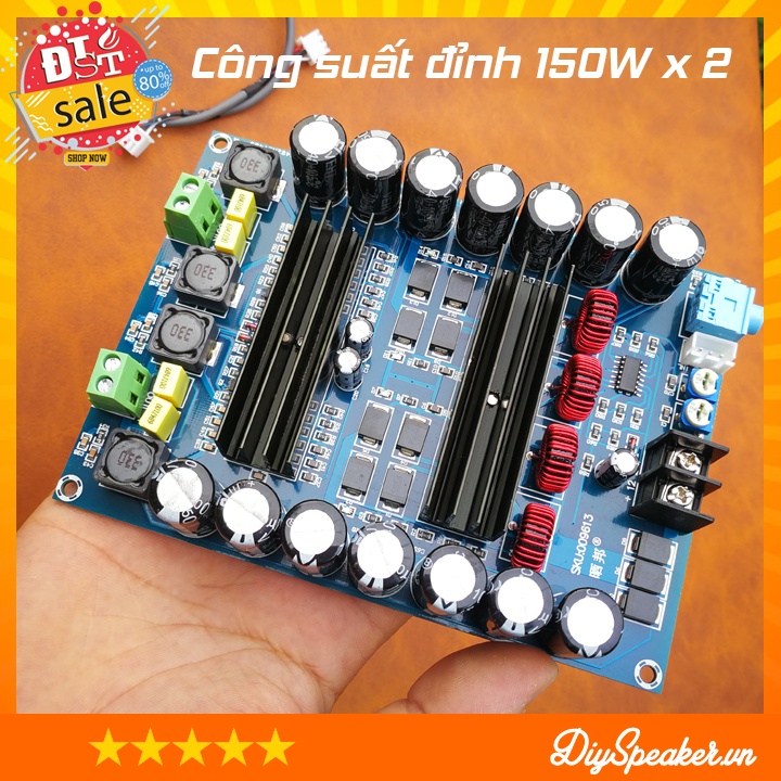Mạch khuếch đại âm thanh PSY TPA3116D2 DC 12-24V 150W x2 AMP Cam kết chip chuẩn, không phải loại 16 chân quý khách lưu ý