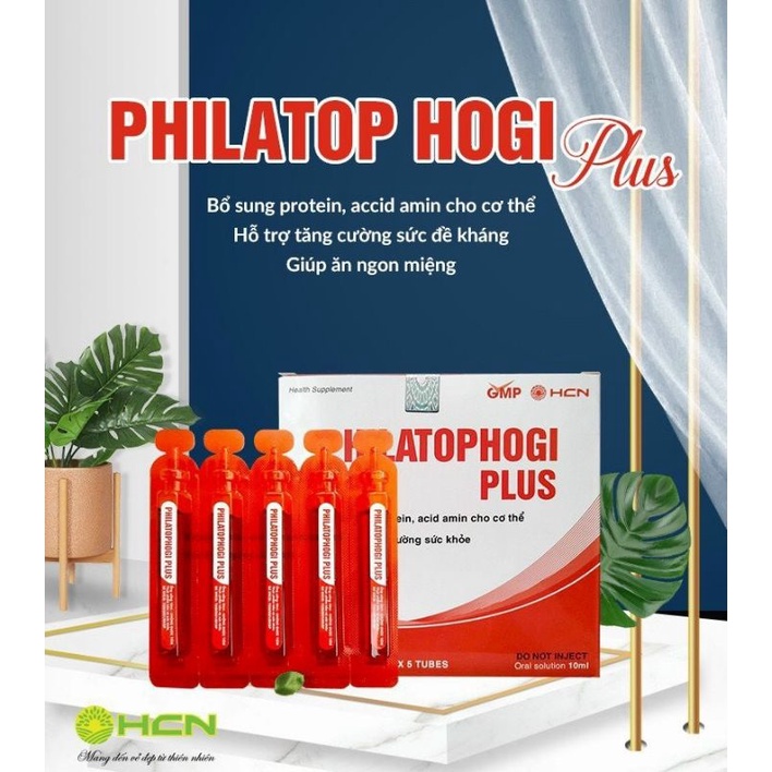 20 ống Philatop Hogi plus HCN, giúp trẻ hết biếng ăn, bổ sung dưỡng chất