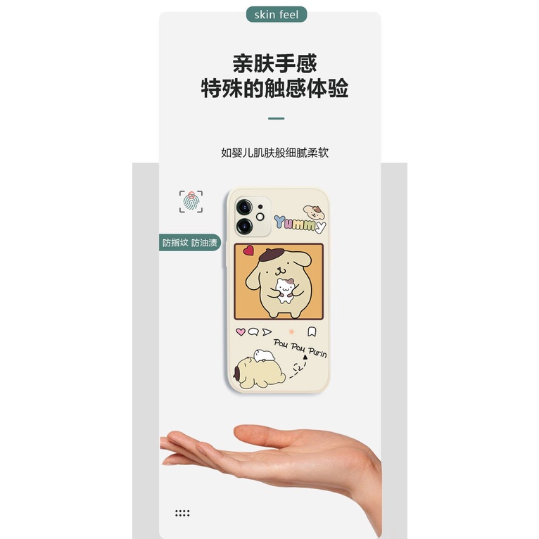 Ốp Điện Thoại Silicon Siêu Mỏng Cho Apple Iphone 11 / Vuông / XR / Cinnamoroll / XS / cute / Max / 7 / 8P / 6S / 6S / SE / 13 / Pro / Max / mini