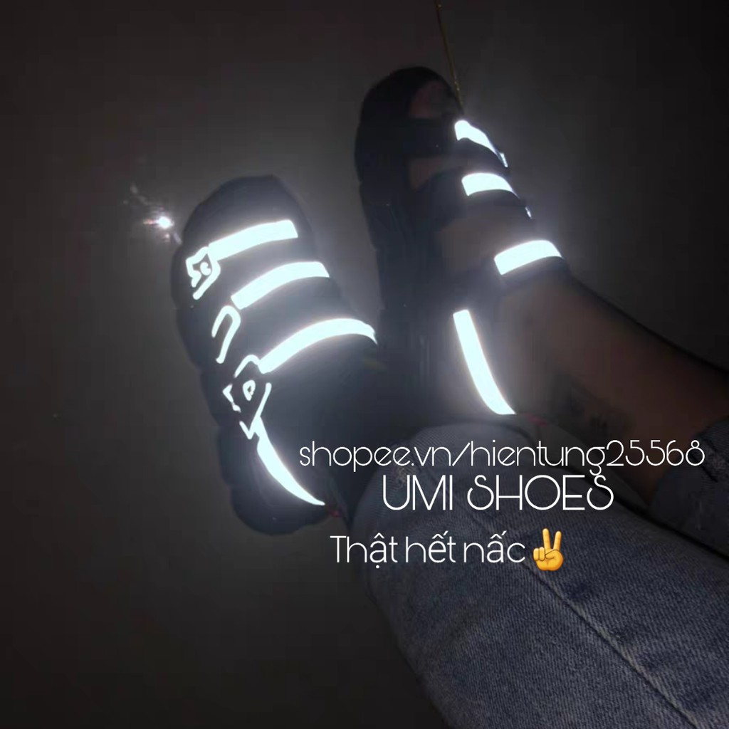 [LOẠI 1 - CÓ LÓT FORM] Sandal 3 quai ngang ulzzang mới hot trend 2020 AIR phản quang phát sáng đế cao 4cm đi học đẹp bền