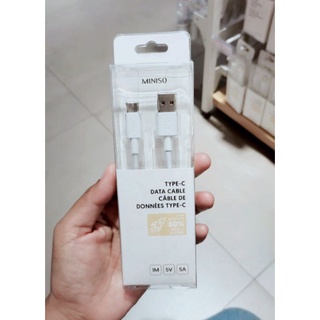 Miniso Dây Cáp Sạc Nhanh Truyền Dữ Liệu Đầu USB TYPE-C