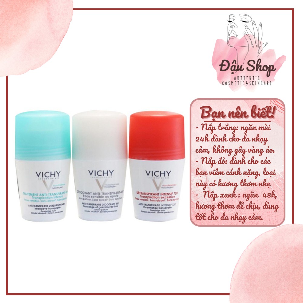 Lăn khử mùi và khô thoáng vùng da dưới cánh tay 48H VICHY Traitement Anti-Transpirant 50ml - M5907521 | BigBuy360 - bigbuy360.vn