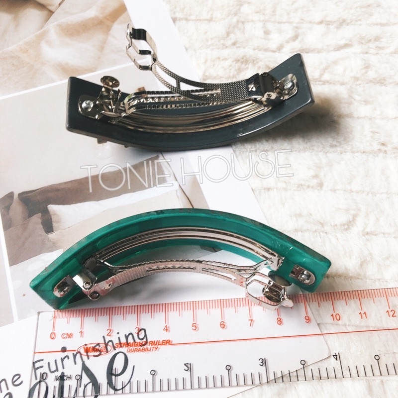 Kẹp bấm đuôi tóc nhựa siêu nhẹ cỡ lớn 9,5cm cho nữ trung niên