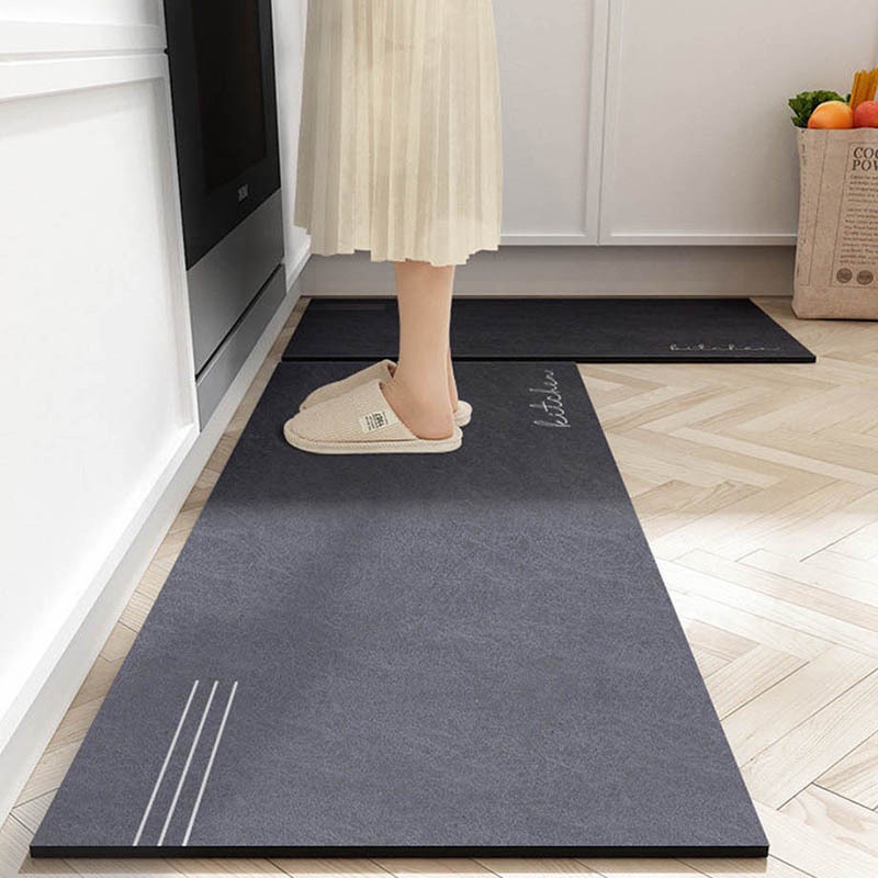 Thảm bếp cao cấp trải sàn lau chân trang trí MoonHome 2 kích thước dài đẹp 45x70 hoặc 47x120 thấm hút chống trơn trượt