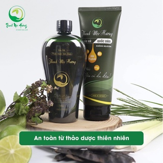 Combo dầu gội và dầu xả thảo dược Thanh Mộc Hương giảm rụng tóc