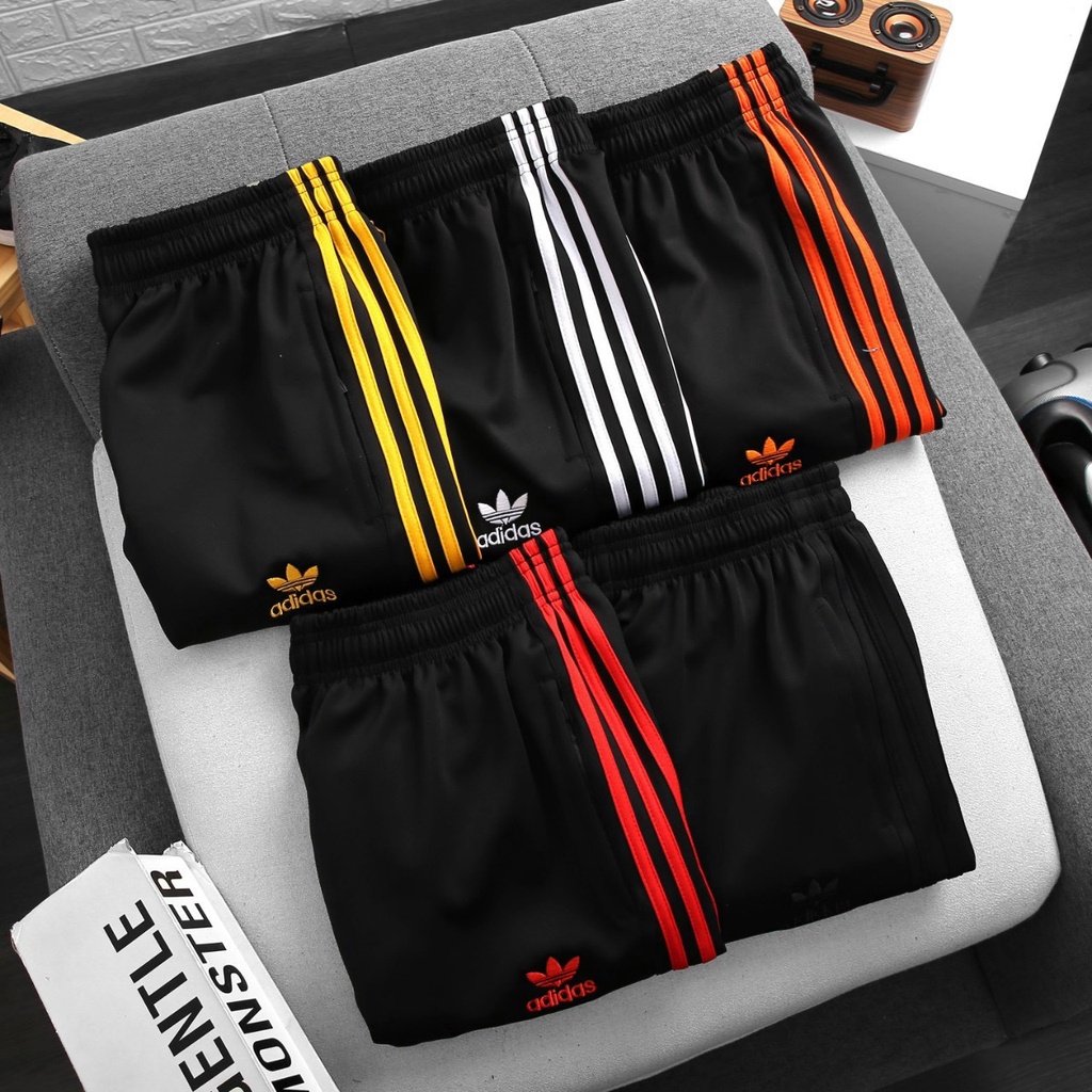 Quần dài thể thao Nam⚽ CAO CẤP YTT ống SUÔNG vải thun coton co giản thoáng khí 3TÚI có dây kéo ⚽