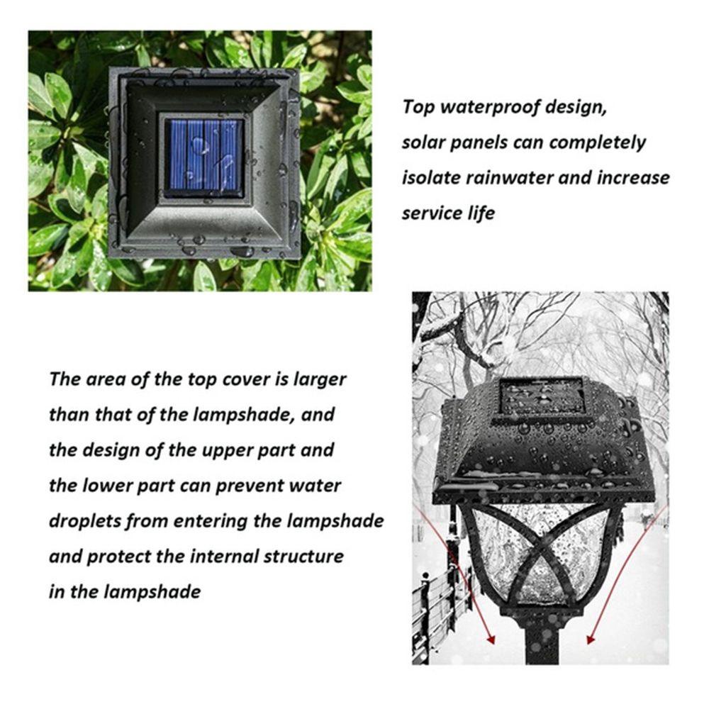 YIYU Đèn LED Năng Lượng Mặt Trời Siêu Sáng Phong Cách Retro