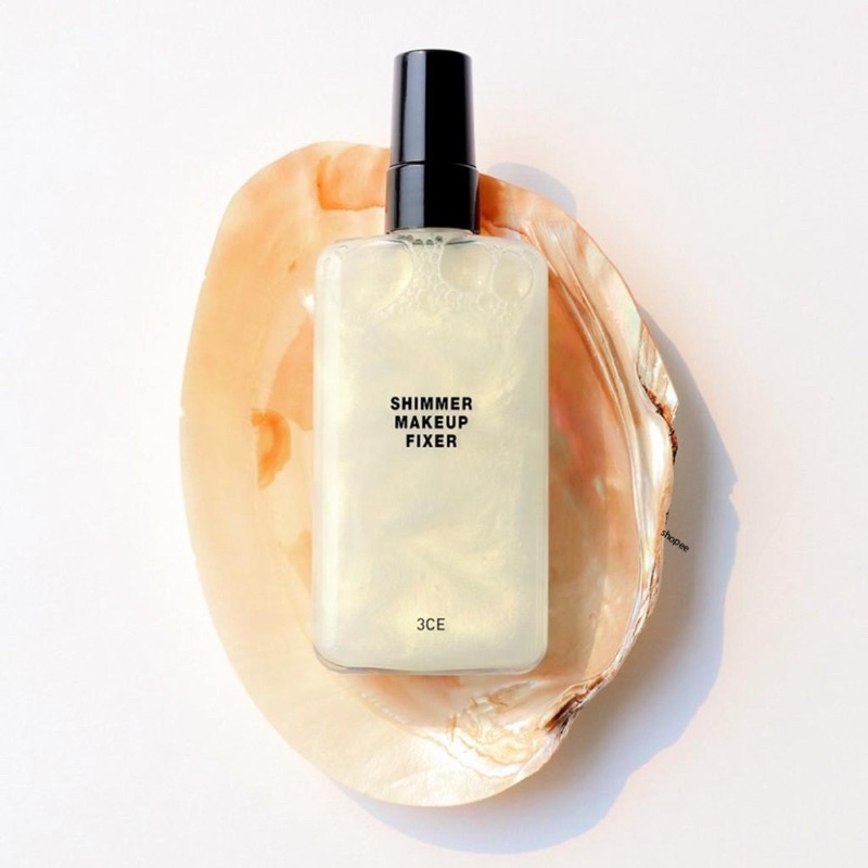 Xịt Makeup xịt giữ lớp trang điểm 3CE Shimmer Makeup Fixer