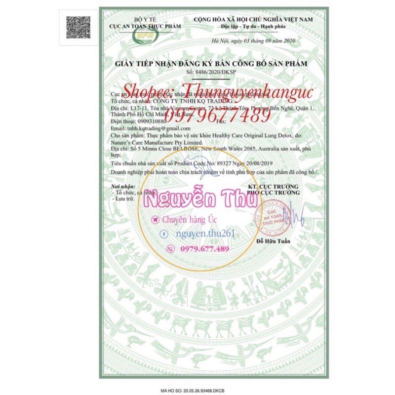 (Mẫu mới) TPBS viên uống hỗ trợ thải độc phổi Healthy Care Original Lung Detox - 180 viên Úc | BigBuy360 - bigbuy360.vn