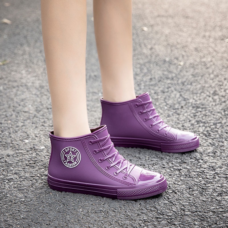 Giày bốt đi mưa đế dày chống thấm nước chống mài mòn và chống trượt thời trang cho nữ | BigBuy360 - bigbuy360.vn