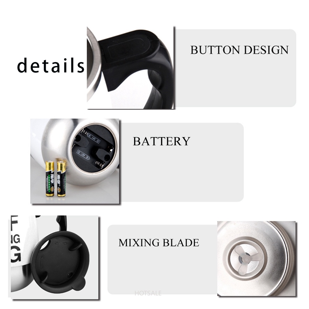 1 cốc khuấy tự động đa năng bằng thép không gỉ