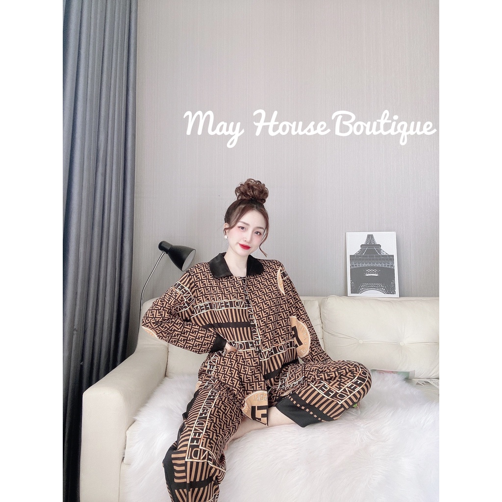 [Bigsize 50-100kg] Đồ Bộ Quần Dài Tay Dài Cổ Sen Lụa Nhật Cao Cấp Mặc Nhà Cho Nàng Múp | BigBuy360 - bigbuy360.vn