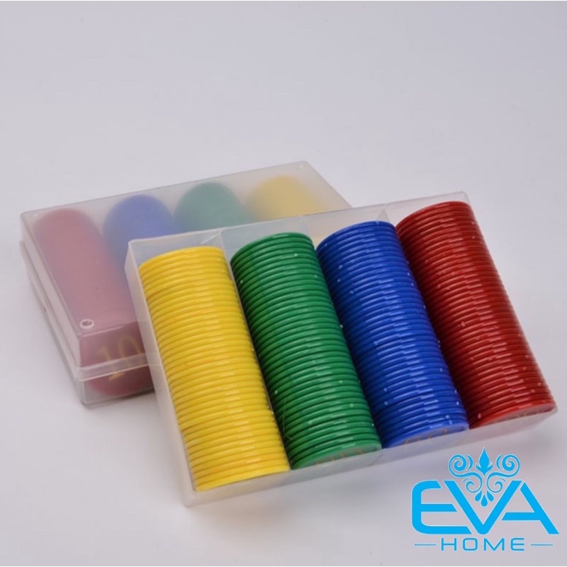 Bộ Đồ Chơi 160 Đồng Xu Nhựa Chip Poker Trơn Nhiều Màu Cao Cấp SP2034