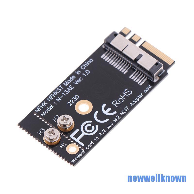 Mô Đun Thẻ Wifi Không Dây Newwellknown 0610 Bcm94360Cs2 Bcm943224Pciebt2 12 + 6 Pin To Ngff M.2