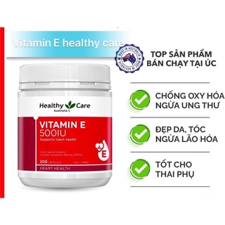 Vitamin E Healthy Care Úc 200 viên