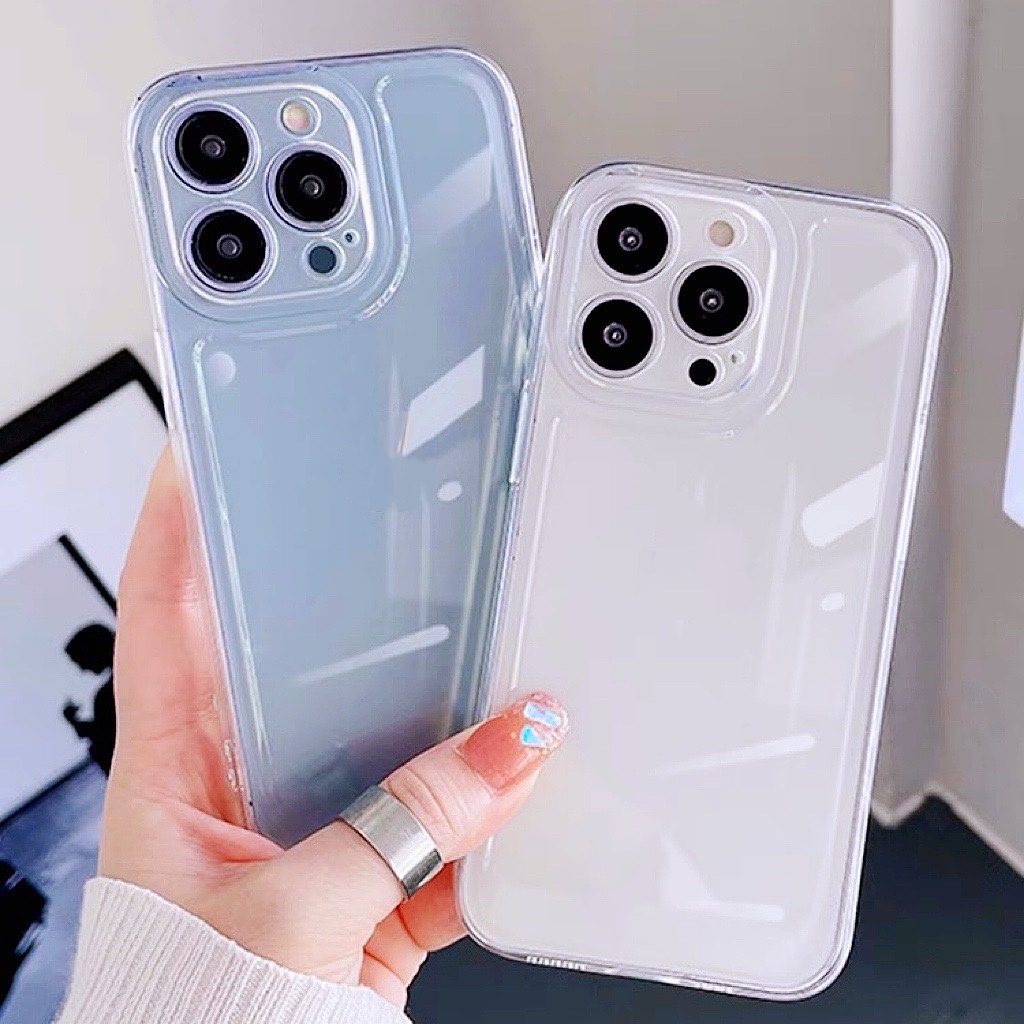 Ốp lưng iphone Trong Suốt Viền Thẳng Chống Sốc Cho iphone 14 pro max 6/6plus/6s/6splus/7/7plus/8/8plus/x/xr/xs/11/12/13/pro/max/plus/promax